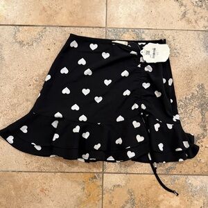 New with tags Altr’d State Retail $49.95 Black and white heart print mini skirt